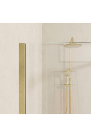 Porte de douche en verre Railroad Gold - 80 x 200 cm