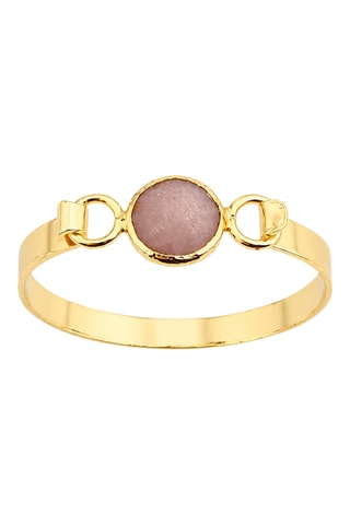 Bracciale bangle laminato oro giallo - Quarzo