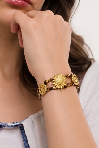 Bracciale bangle laminato oro giallo