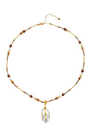 Collana laminato oro giallo - Occhi di tigre