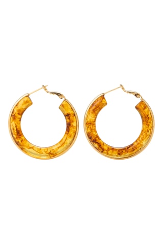 Orecchini a cerchio laminato oro giallo