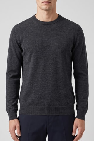 Maglia 100% lana merino - Antracite