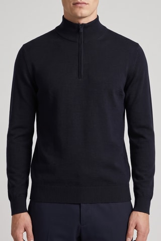 Pull 100% mérinos - Bleu