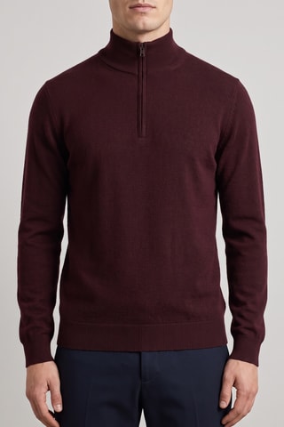 Pull 100% mérinos - Bordeaux