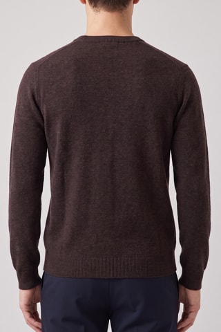 Maglia 100% lana merino - Marrone