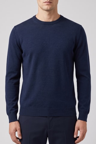Maglia 100% lana merino - Navy