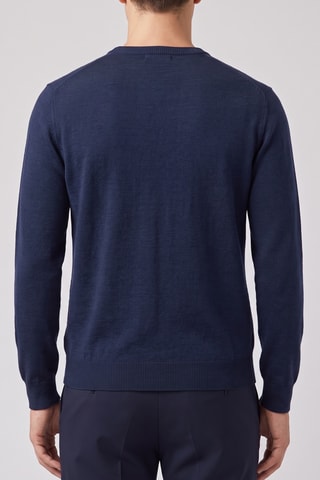 Maglia 100% lana merino - Navy