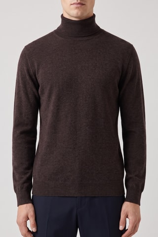Pull 100% mérinos - Marron