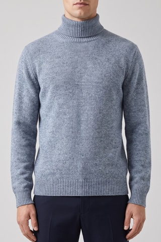 Pull 100% mérinos - Bleu