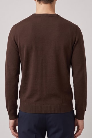 Maglia 100% lana merino - Marrone