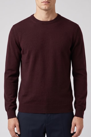 Maglia 100% lana merino - Bordeaux
