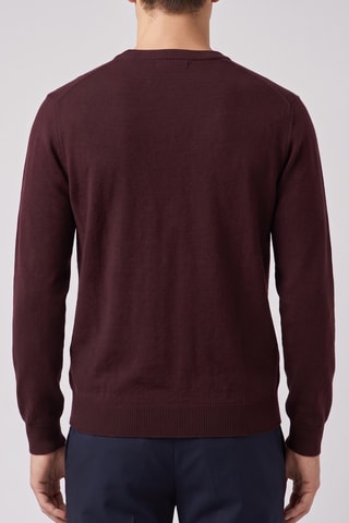 Maglia 100% lana merino - Bordeaux