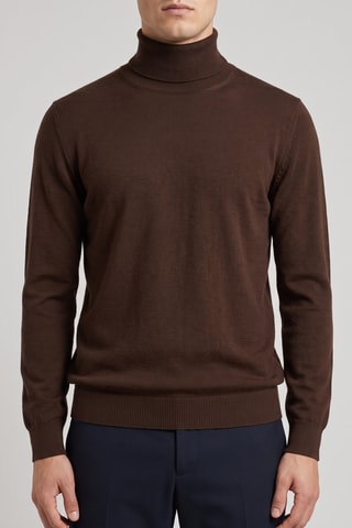 Pull 100% mérinos - Marron