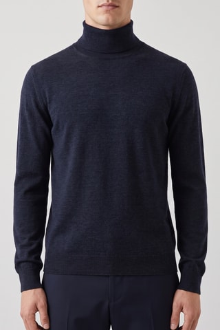 Pull 100% mérinos - Bleu