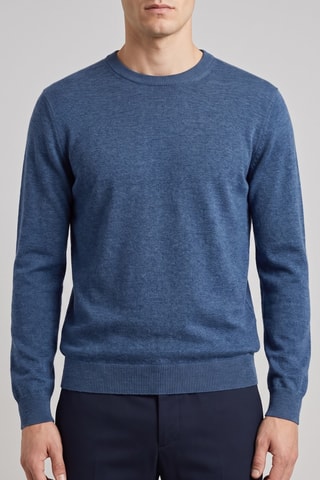 Maglia 100% lana merino - Blu