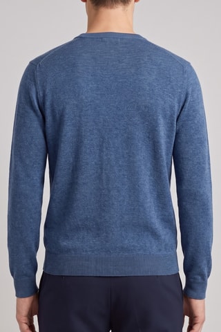 Maglia 100% lana merino - Blu