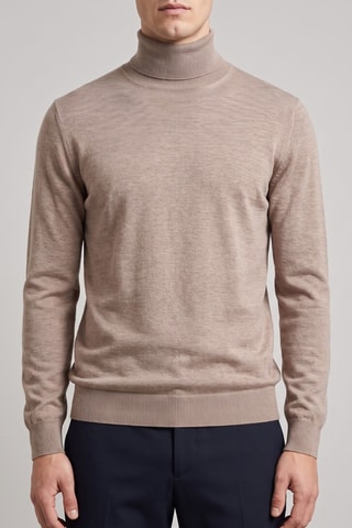 Pull 100% mérinos - Marron