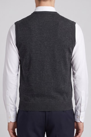 Gilet 100% lana merino - Antracite