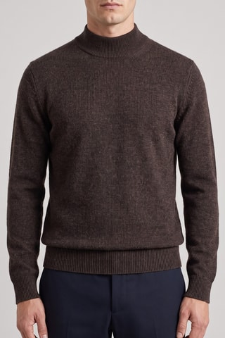 Pull 100% mérinos - Marron