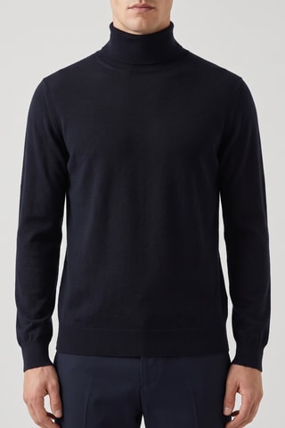 Pull 100% mérinos - Bleu
