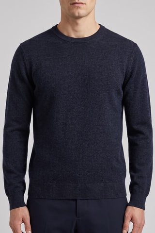Maglia 100% lana merino - Blu