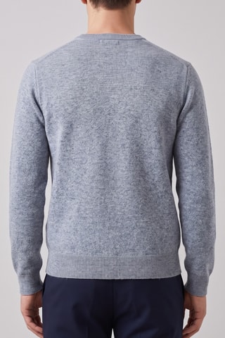Maglia 100% lana merino - Blu