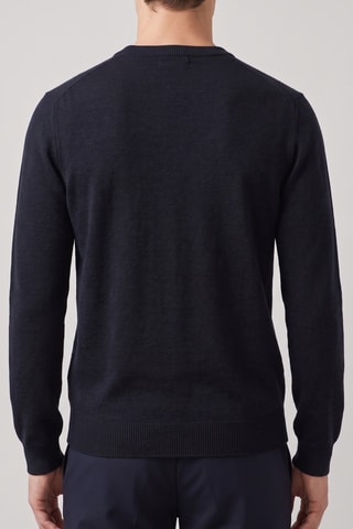 Maglia 100% lana merino - Blu