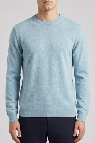 Maglia 100% lana merino - Blu