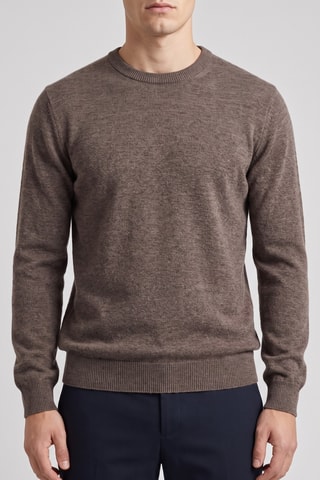Maglia 100% lana merino - Marrone