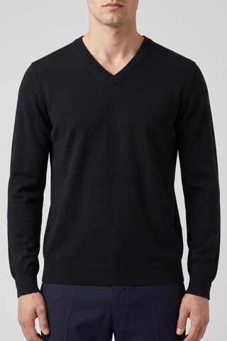 Maglia 100% lana merino - Nero