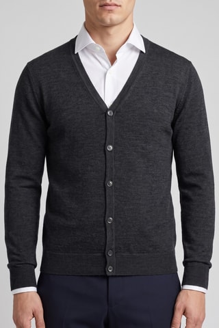 Gilet 100% mérinos - Anthracite