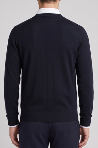 Gilet 100% mérinos - Bleu