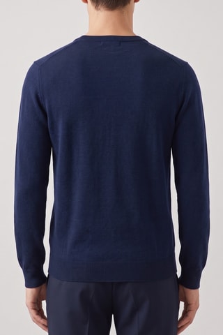 Maglia 100% lana merino - Navy