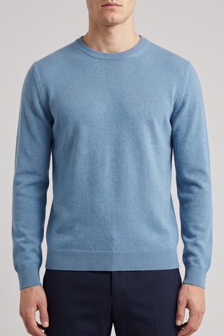 Maglia 100% lana merino - Blu