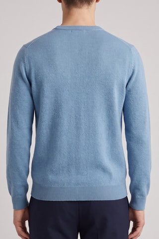Maglia 100% lana merino - Blu