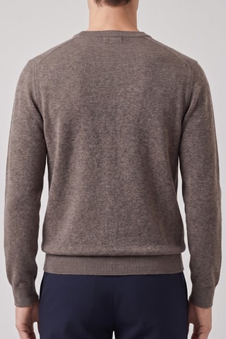 Maglia 100% lana merino - Marrone