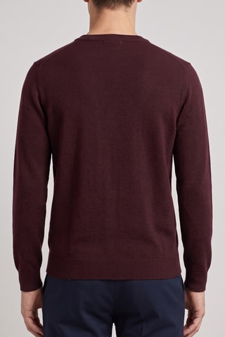 Maglia 100% lana merino - Bordeaux