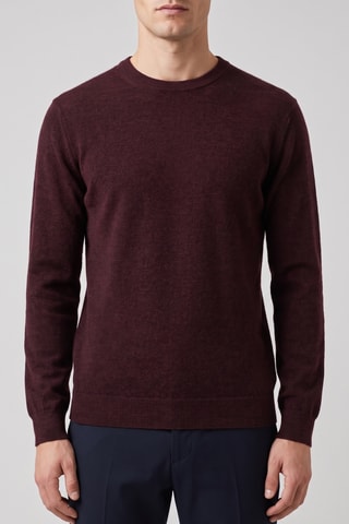 Maglia 100% lana merino - Bordeaux