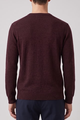 Maglia 100% lana merino - Bordeaux