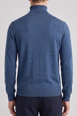 Pull 100% mérinos - Bleu
