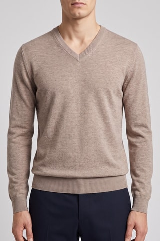 Maglia 100% lana merino - Beige