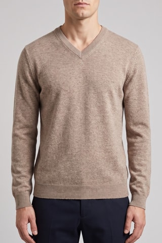 Maglia 100% lana merino - Beige