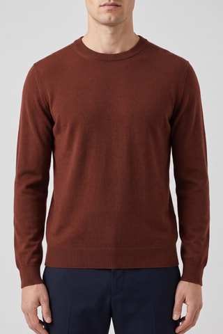 Maglia 100% lana merino - Arancione