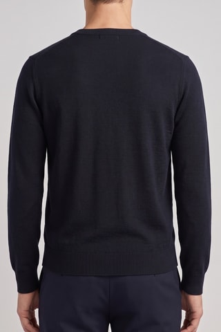 Maglia 100% lana merino - Blu