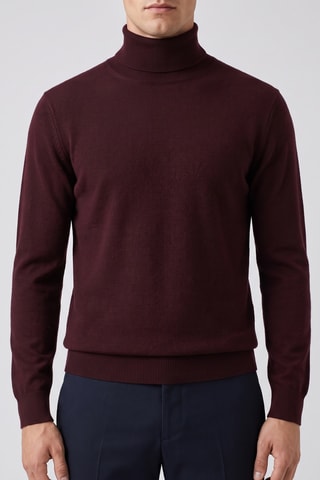Pull 100% mérinos - Bordeaux