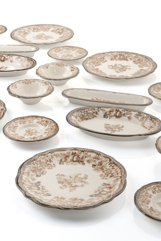 Vajilla de porcelana para el desayuno - 20 piezas