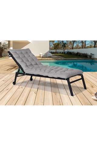 Cuscino universale per sdraio - 180 x 52 x 8 cm - Grigio