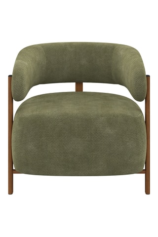 Sillón Albin - De tela de felpa - 69 x 68 x 68 cm