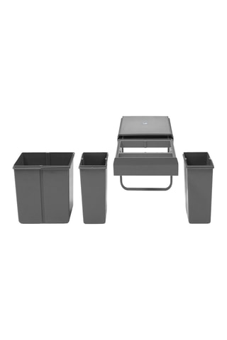 Cubo de basura con cajón para reciclaje - 31L