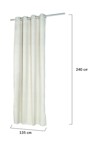 2 cortinas térmicas - 135 x 240 cm - Beige